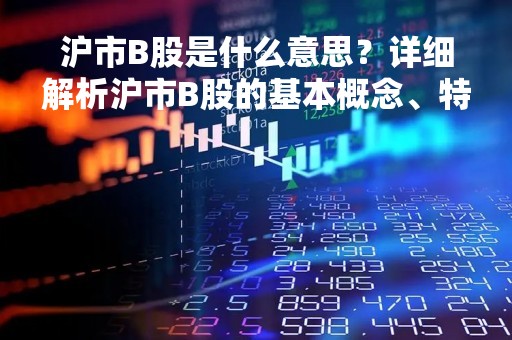 沪市B股是什么意思？详细解析沪市B股的基本概念、特点和投资风险