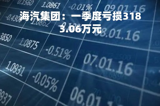 海汽集团：一季度亏损3183.06万元