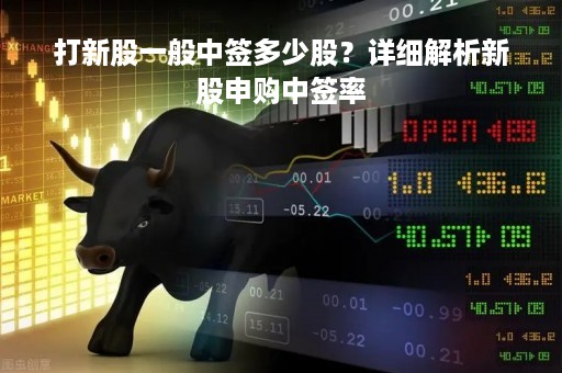 打新股一般中签多少股？详细解析新股申购中签率