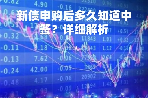 新债申购后多久知道中签？详细解析