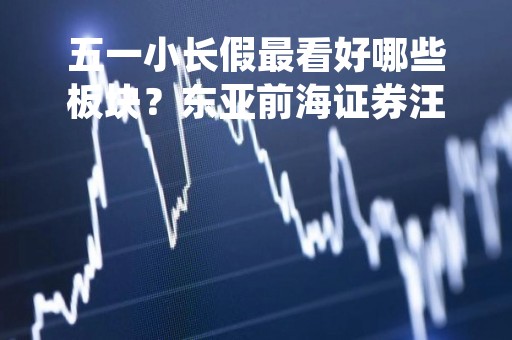 五一小长假最看好哪些板块？东亚前海证券汪玲给出预判