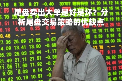 尾盘卖出大单是好是坏？分析尾盘交易策略的优缺点
