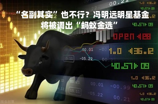 “名副其实”也不行？冯明远明星基金将被调出“蚂蚁金选”