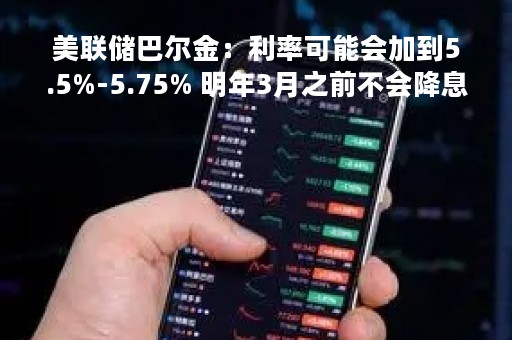 美联储巴尔金：利率可能会加到5.5%-5.75% 明年3月之前不会降息