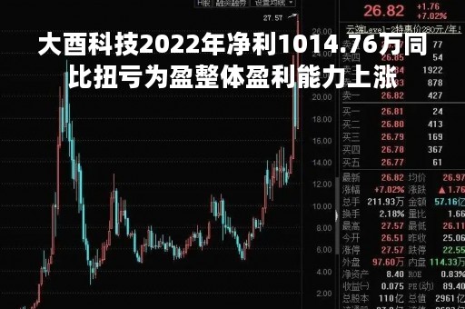 大酉科技2022年净利1014.76万同比扭亏为盈整体盈利能力上涨
