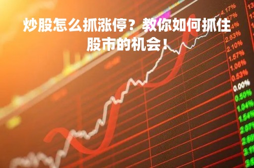 炒股怎么抓涨停？教你如何抓住股市的机会！