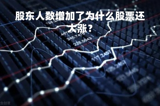 股东人数增加了为什么股票还大涨？