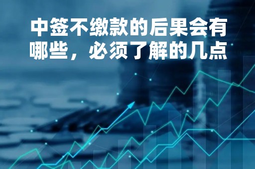 中签不缴款的后果会有哪些,必须了解的几点注意事项 中签不缴款的后果会有哪些,必须了解的几点注意事项