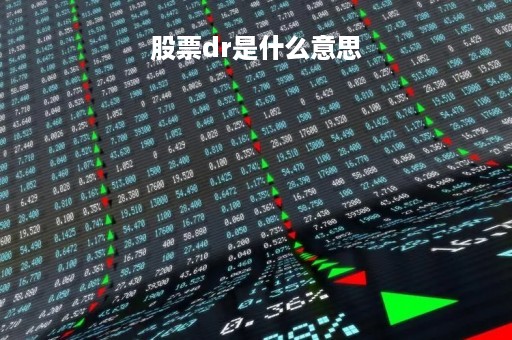 股票dr是什么意思