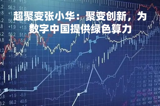 超聚变张小华：聚变创新，为数字中国提供绿色算力