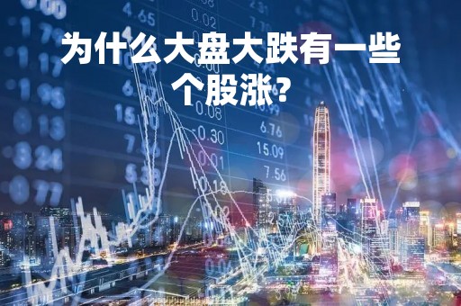 为什么大盘大跌有一些个股涨？