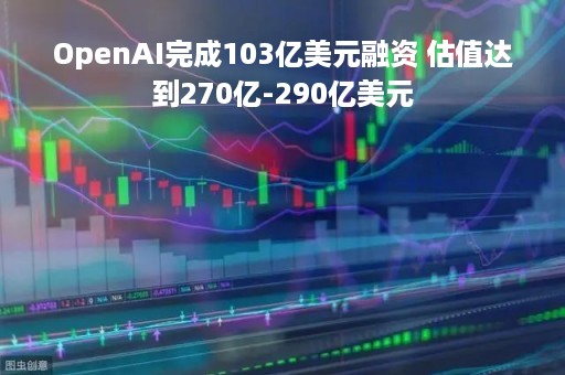 OpenAI完成103亿美元融资 估值达到270亿-290亿美元