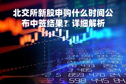 北交所新股申购什么时间公布中签结果?详细解析