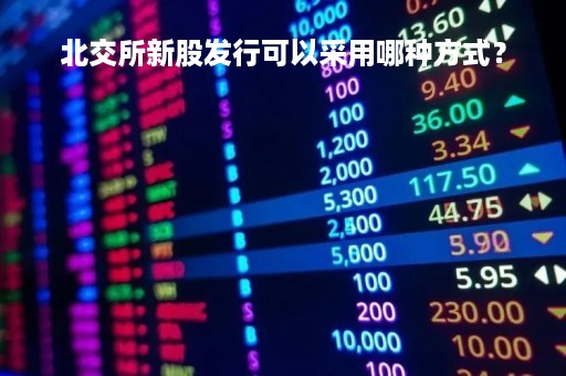 北交所新股发行可以采用哪种方式？
