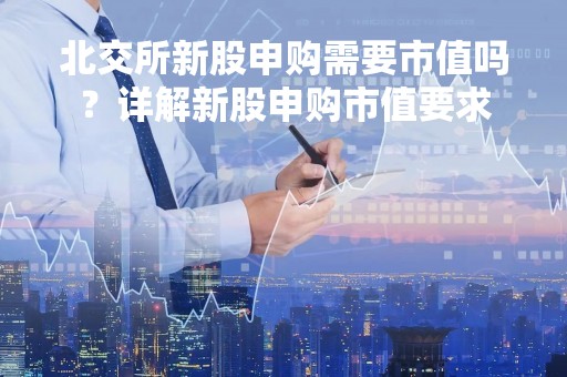 北交所新股申购需要市值吗？详解新股申购市值要求