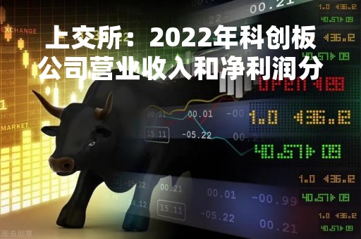 上交所：2022年科创板公司营业收入和净利润分别突破万亿和千亿