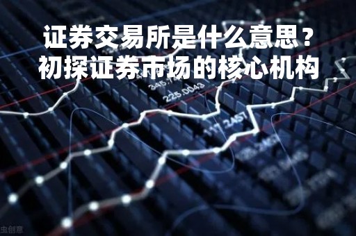 证券交易所是什么意思？初探证券市场的核心机构