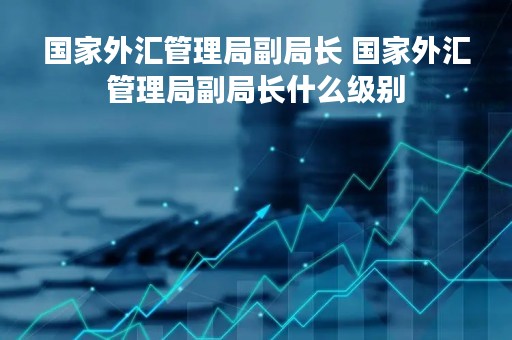 国家外汇管理局副局长 国家外汇管理局副局长什么级别