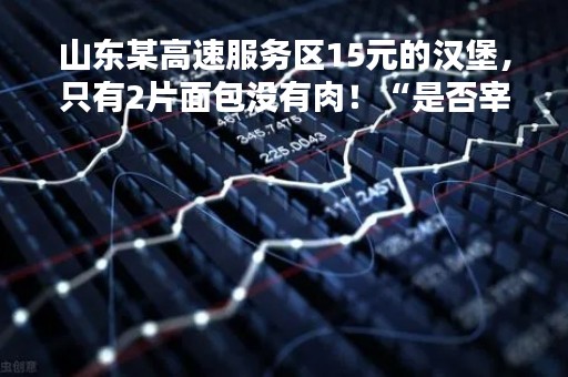 山东某高速服务区15元的汉堡，只有2片面包没有肉！“是否宰客？”官方通报来了