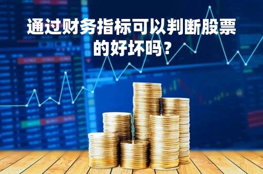 通过财务指标可以判断股票的好坏吗？