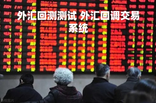 外汇回测测试 外汇回调交易系统