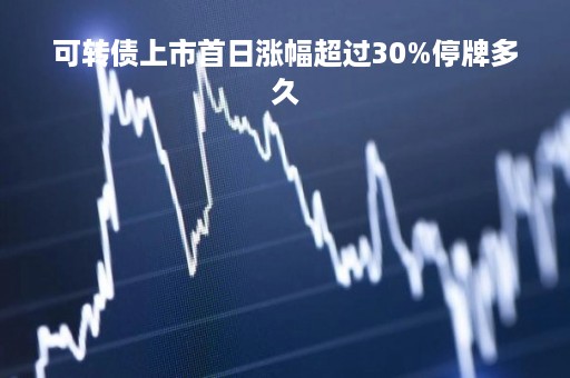 可转债上市首日涨幅超过30%停牌多久
