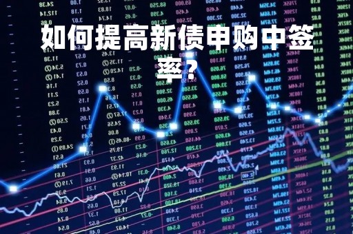 如何提高新债申购中签率？