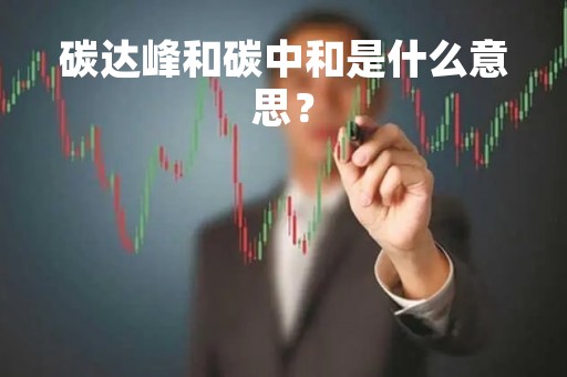 碳达峰和碳中和是什么意思？