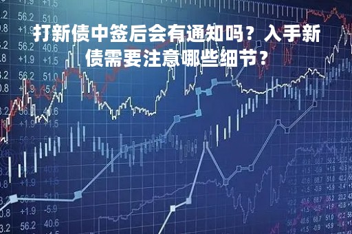打新债中签后会有通知吗？入手新债需要注意哪些细节？