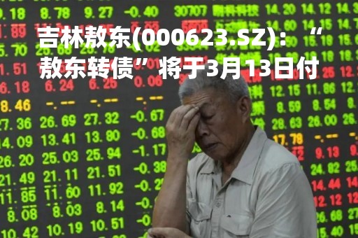 吉林敖东(000623.SZ)：“敖东转债”将于3月13日付息每10张16元