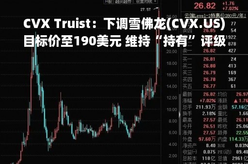CVX Truist：下调雪佛龙(CVX.US)目标价至190美元 维持“持有”评级