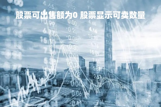 股票可出售额为0 股票显示可卖数量0