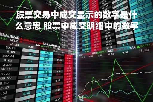 股票交易中成交显示的数字是什么意思 股票中成交明细中的数字代表的含义