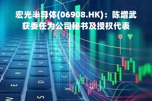 宏光半导体(06908.HK)：陈增武获委任为公司秘书及授权代表