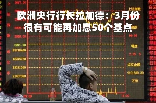 欧洲央行行长拉加德：3月份很有可能再加息50个基点