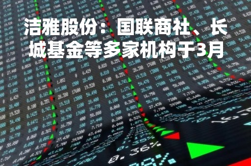 洁雅股份：国联商社、长城基金等多家机构于3月4日调研我司
