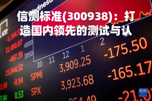 信测标准(300938)：打造国内领先的测试与认证服务商