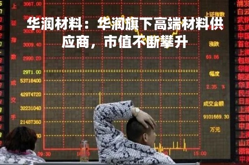 华润材料：华润旗下高端材料供应商，市值不断攀升