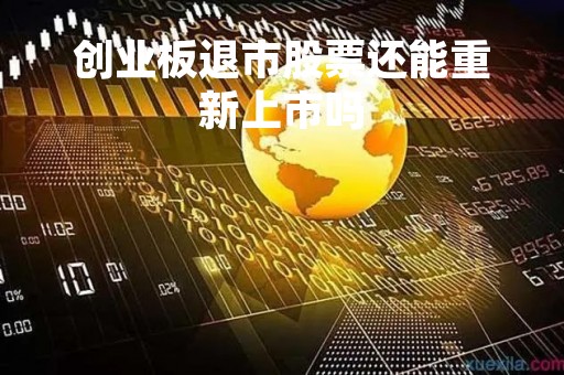 创业板退市股票还能重新上市吗