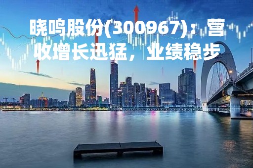 晓鸣股份(300967)：营收增长迅猛，业绩稳步提升，投资前景广阔