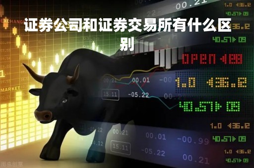 证券公司和证券交易所有什么区别