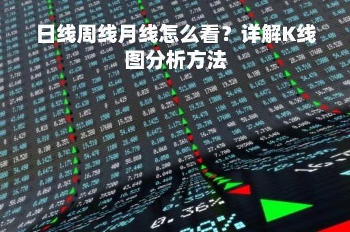 日线周线月线怎么看？详解K线图分析方法
