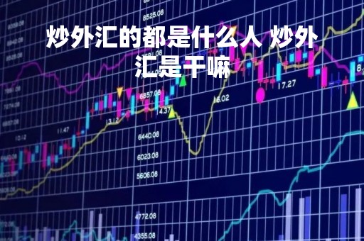 炒外汇的都是什么人 炒外汇是干嘛