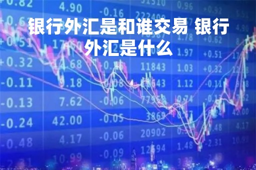 银行外汇是和谁交易 银行外汇是什么