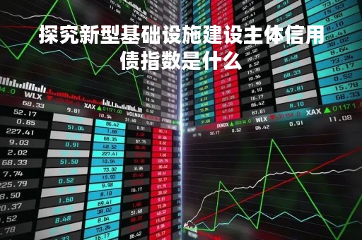 探究新型基础设施建设主体信用债指数是什么