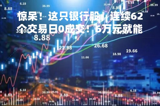 惊呆！这只银行股，连续62个交易日0成交！6万元就能拉起19%涨幅…