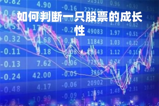 如何判断一只股票的成长性
