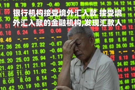 银行机构接受境外汇入款 接受境外汇入款的金融机构,发现汇款人的缺失
