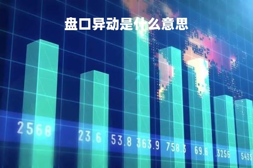 盘口异动是什么意思