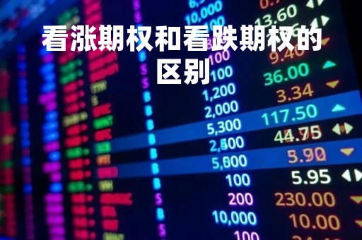 看涨期权和看跌期权的区别